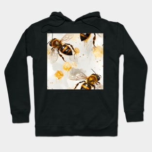 Honeycomb and Bee Pattern 22 Hoodie